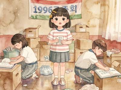 1996년에서 온 일기장 — 학교생활 어린이 동화 표지